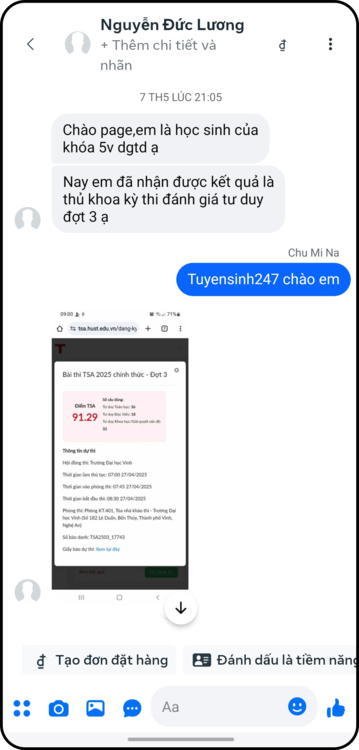 Feedback của học sinh 0