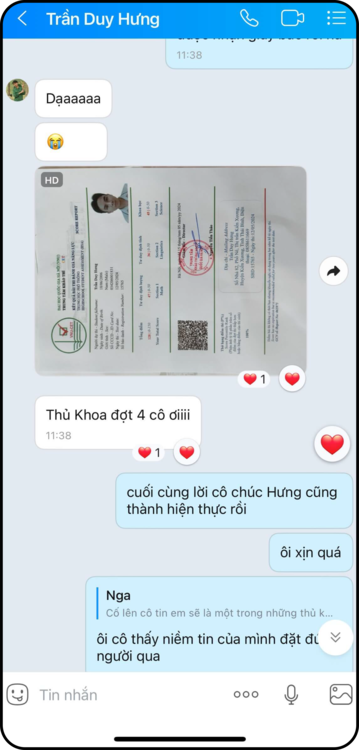 Feedback của học sinh 3