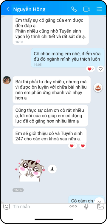 Feedback của học sinh 7