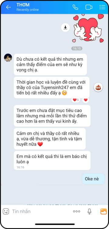 Feedback của học sinh 9
